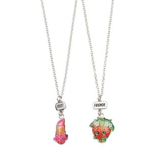 Girls Shopkins 2-pk. Best Friends BFF Lippy Lips & Strawberry Kiss Necklace Set