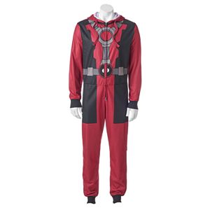 Men's Marvel Deadpool Dead Peezy Microfleece Union Suit