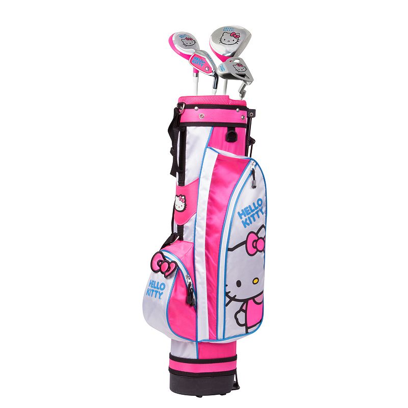 Kids Hello Kitty Go! 6-8 Years Junior Golf Club & Stand Bag Set, Multicolor