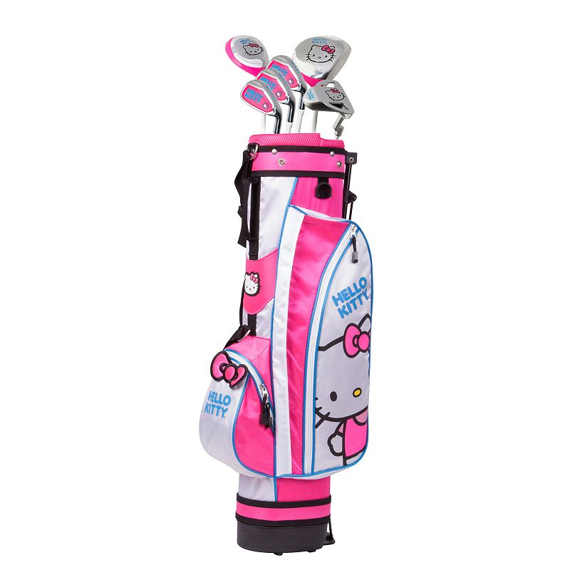 Kids Hello Kitty Go! 9-12 Years Junior Golf Club & Stand Bag Set, Multicolor