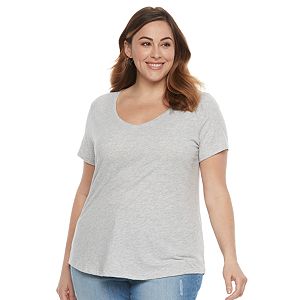 Plus Size SONOMA Goods for Life™ Essential V-Neck Tee