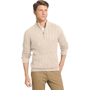 Men's IZOD Classic-Fit 7GG Cable-Knit Quarter-Zip Sweater