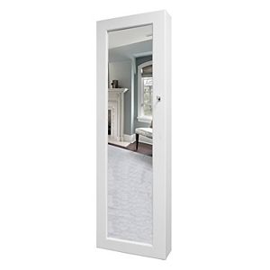 New View Mirrored Over-the-Door Jewelry Armoire