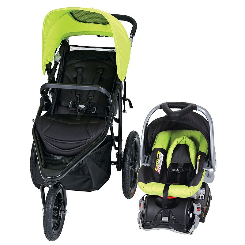 Baby Trend Stealth Jogger Stroller Travel System, Lt Green