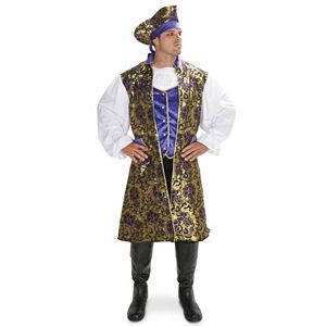 Adult Royal Brocade Pirate Tunic Vest Set Costume