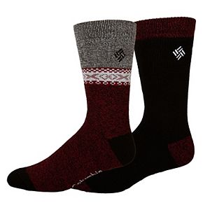 Men's Columbia 2-pack Medium Weight Thermal Crew Socks