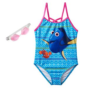 Disney / Pixar Finding Dory & Nemo Girls 4-6x One-Piece Swimsuit
