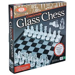 Ideal Checkmate Glass Chess Game Set