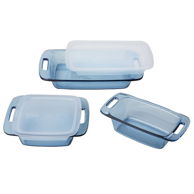 Pyrex 5-pc. Atlantic Blue Glass Bakeware Set