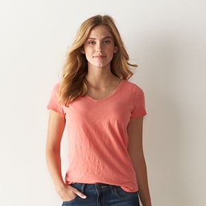 Women's SONOMA Goods for Life™ Essential Solid V-Neck Tee
