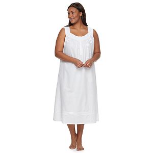 Plus Size Croft & Barrow® Pajamas: Textured Long Nightgown