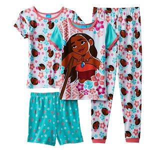 Disney's Moana Girls 4-10 Moana Floral Pajama Set