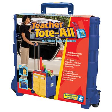 Educational Insights Teacher Tote-All Folding Crate