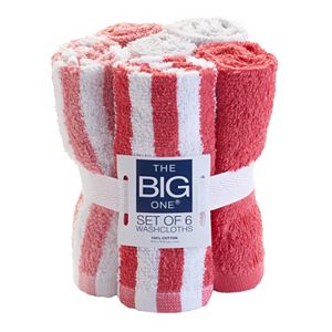 The Big One® 6-pack Rugby Stripes Washcloth