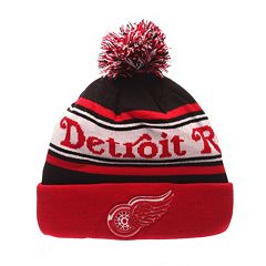 Adult Zephyr Detroit Red Wings Finish Line Beanie