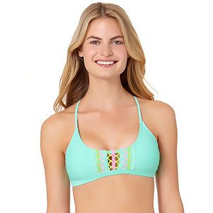 In Mocean Lacer Tag Crochet Trim Bralette