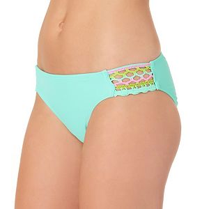 In Mocean Lacer Tab Crochet Trim Bikini Bottoms