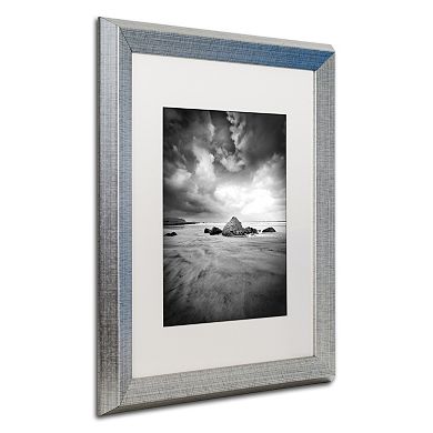 Trademark Fine Art World In Change Silver Finish Framed Wall Art