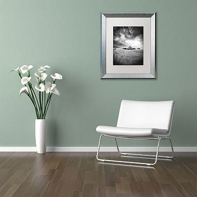 Trademark Fine Art World In Change Silver Finish Framed Wall Art