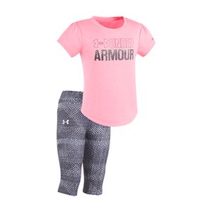 Baby Girl Under Armour Graphic Tee & Capri Leggings Set