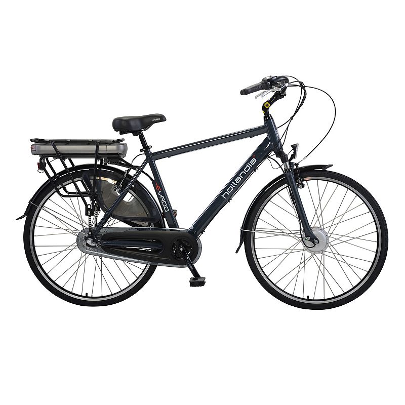 Hollandia Evado 3 Electric City 19-Inch Black Commuter Men's Bicycle, Grey