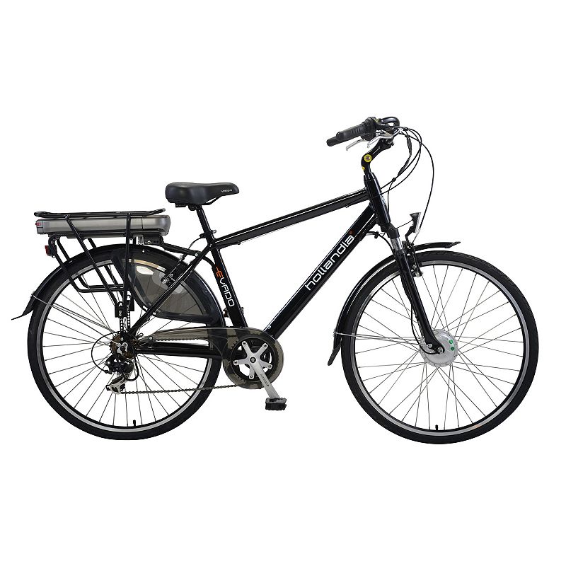Hollandia Evado 7 Electric City 19-Inch Black Commuter Men's Bicycle, Grey