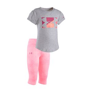 Baby Girl Under Armour Logo Tee & Capri Leggings Set