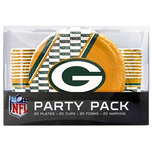 Green Bay Packers 20-Place Setting Party Pack
