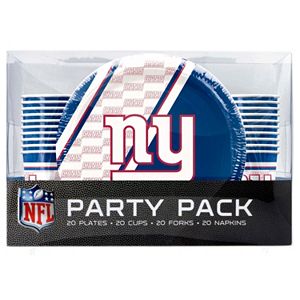 New York Giants 20-Place Setting Party Pack