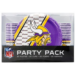 Minnesota Vikings 20-Place Setting Party Pack