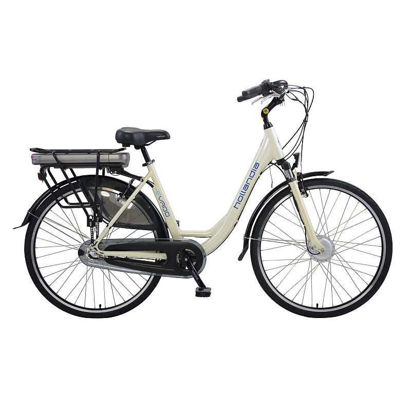Hollandia Evado 3 Electric City 18-Inch Commuter Bicycle, White