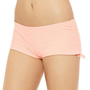 Juniors' Hot Water Solid Boyshort Bottoms