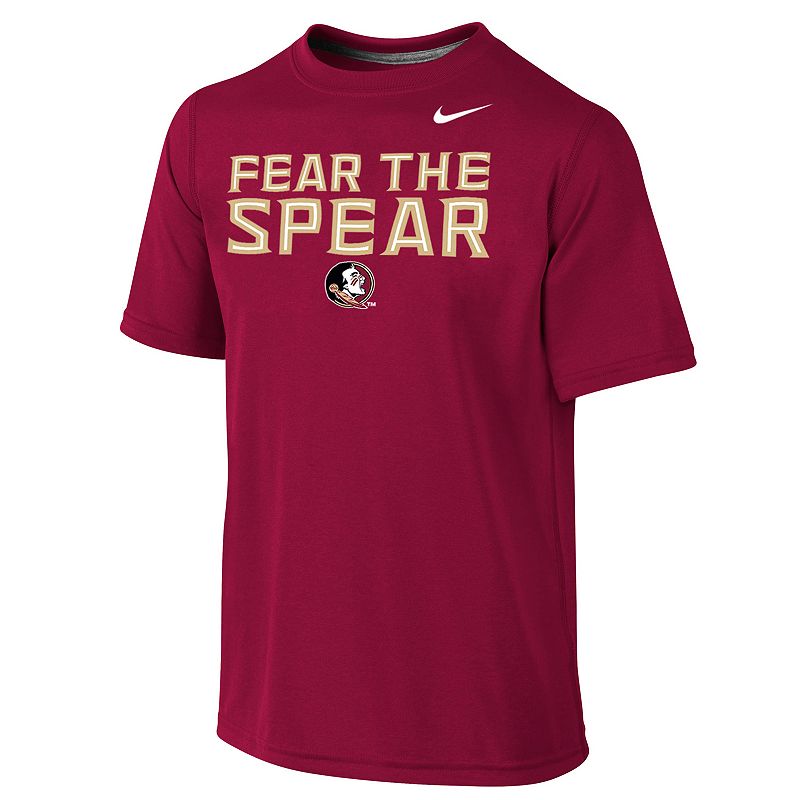 Boys 8-20 Nike Florida State Seminoles Legend Authentic Dri-FIT Tee, Boy's, Size: L (14\/16) , Med Red