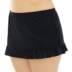 Juniors' Plus Size Costa Del Sol Ruffle Skirtini Bottoms