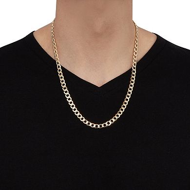 Everlasting Gold Men's 14k Gold Curb Chain Necklace - 22 in.