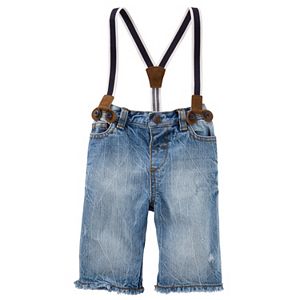 Baby Boy OshKosh B'gosh® Suspender Denim Shorts