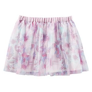 Toddler Girl OshKosh B'gosh® Floral Printed Mesh Skirt