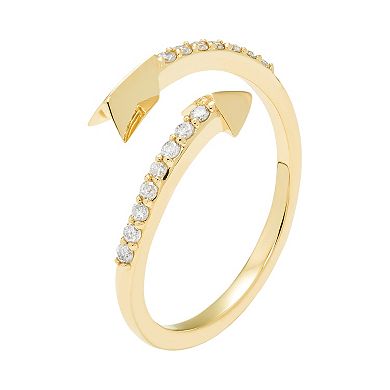 10k Gold 1/6 Carat T.W. Diamond Arrow Ring