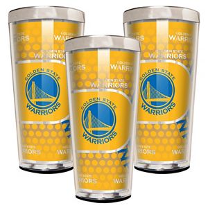 Golden State Warriors 3-Piece Shot Glass Set