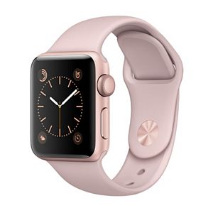 Apple Watch Series 2 (38mm Rose Gold Tone Aluminum with Pink Sand Sport Band)