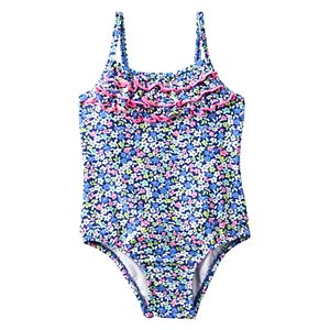 Toddler Girl Carter's Ditsy Floral Patterned One-Piece Swimsuit