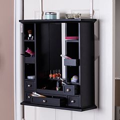 Banner Over-the-Door Jewelry, Makeup Mirror & Accessory Storage