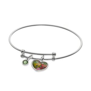 Shopkins Kids’ Crystal Charm Bangle Bracelet