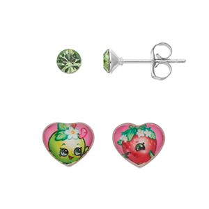 Shopkins Kids’ Crystal Stud Earring Set