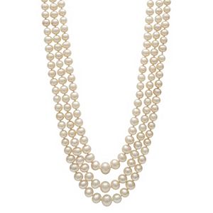 Freshwater Cultured Pearl Multi Strand Necklace