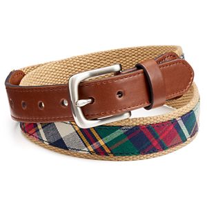 Boys Chaps Plaid Web Belt