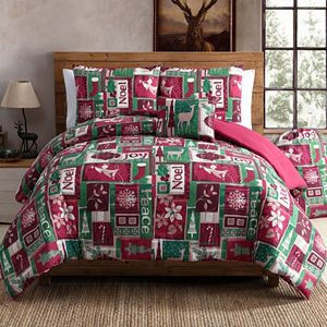 VCNY Holiday Patch Comforter Set