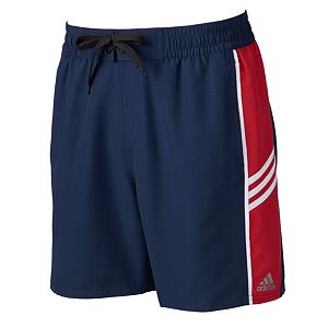Men's adidas Colorblock Microfiber Volley Swim Trunks