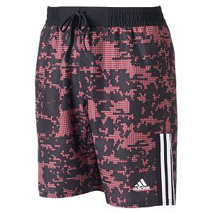 Men's adidas Camo Grid Microfiber Volley Swim Trunks