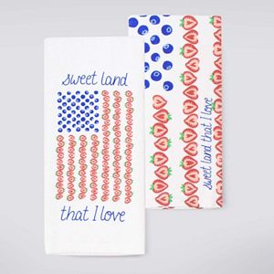 Celebrate Americana Together Fruit Flag Kitchen Towel 2-pk.